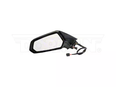 Powered Non-Heated Side Mirror; Driver Side; Black (10-15 Camaro w/o Auto Dim Mirrors)