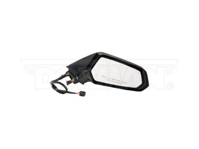 Powered Non-Heated Side Mirror; Passenger Side; Black (10-15 Camaro w/o Auto Dim Mirrors)
