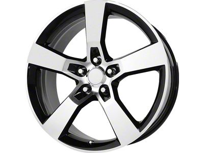 PR125 Gloss Black Machined Wheel; 20x8; 35mm Offset (16-24 Camaro)