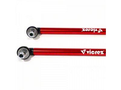 Premium Adjustable 11-Inch Splitter Support Rods; Red (Universal; Some Adaptation May Be Required)