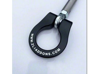 Premium Stealth Tow Hook with Black D-Ring; Front (10-13 Camaro SS)