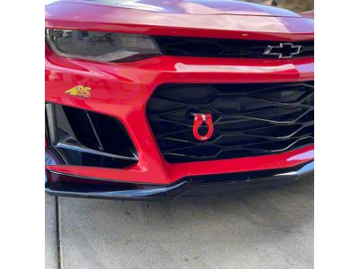 Premium Stealth Tow Hook with Black D-Ring; Front and Rear (16-18 Camaro; 19-24 Camaro SS, ZL1)