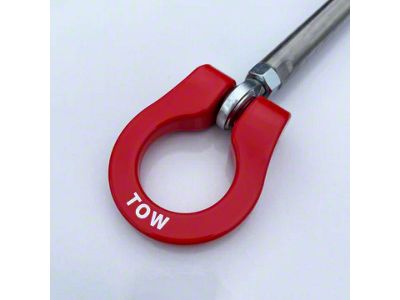 Premium Stealth Tow Hook with Black D-Rings; Front and Rear (10-13 Camaro SS)