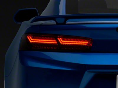 PRO-Series LED Tail Lights; Jet Black Housing; Smoked Lens (16-18 Camaro)