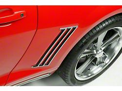 Quarter Molding Trim; Chrome and Black (10-15 Camaro)