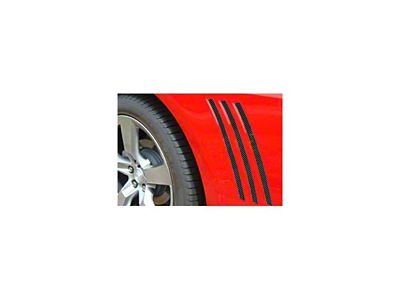 Quarter Side Vent Gill Inserts; Chrome (10-13 Camaro)