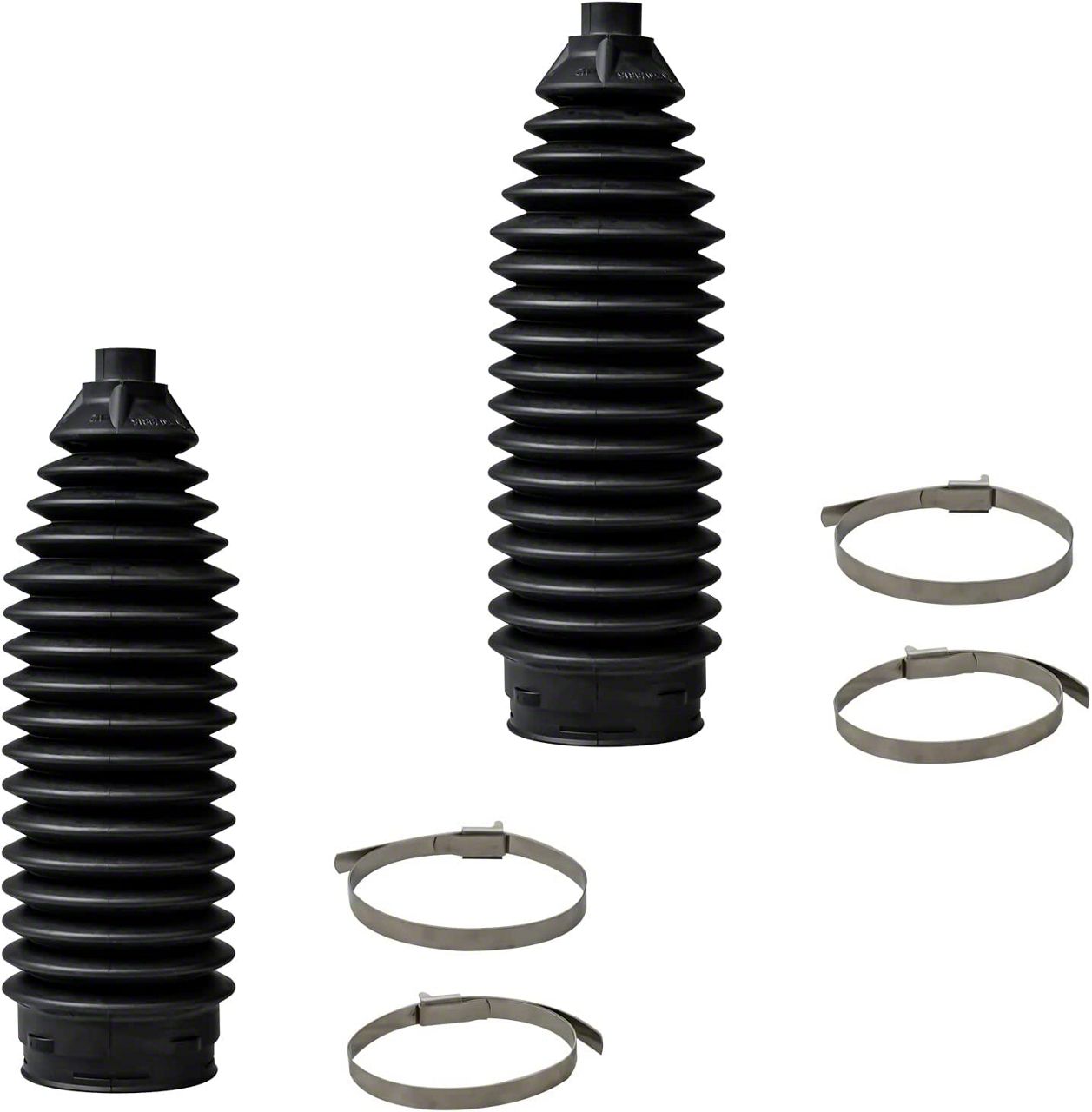 DETROIT AXLE Front Inner Tie Rods With Rack & Pinion Boots – Fits 2002-2007 Lancer