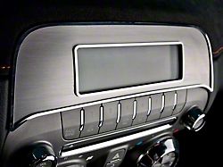 Radio Trim; Plate; Satin/Polished; For Factory Radio (10-15 Camaro)