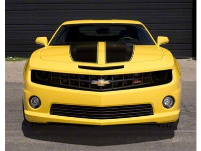 Rally Hood Stripes; Matte Black (10-13 Camaro, Excluding ZL1)