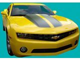 Rally Stripes; Inferno Orange (10-13 Camaro Convertible)