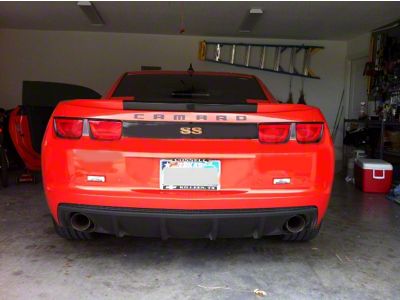 Rear Camaro Lettering; Black Composite (10-15 Camaro)