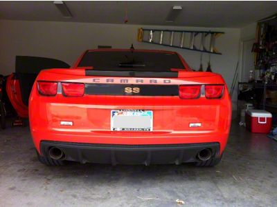 Rear Camaro Lettering; Black Composite (16-18 Camaro)