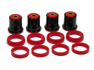 Rear Control Arm Bushing Kit with Shells; Red (93-02 Camaro)