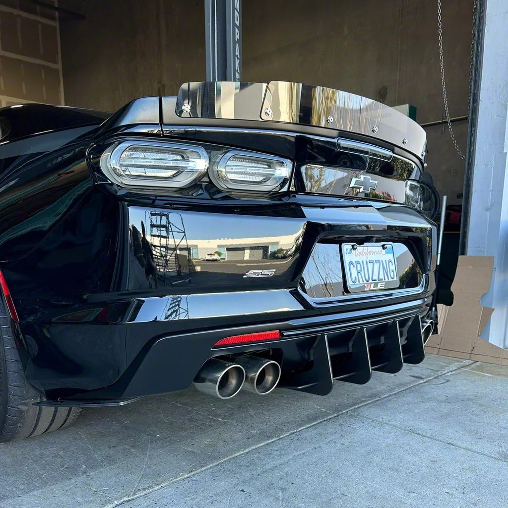 Rear Diffuser; Raw Aluminum (19-24 Camaro, Excluding ZL1)