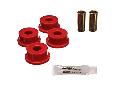 Rear Panhard Bar Bushings; Red (93-02 Camaro)