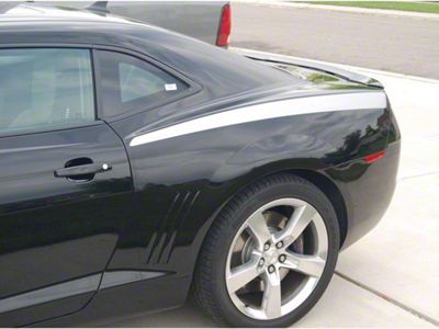 Rear Quarter Stripes; White (10-13 Camaro)