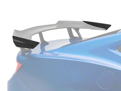 Rear Spoiler Side Winglets; Carbon Fiber (16-24 Camaro)