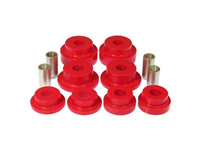 Rear Subframe Bushing Kit; Red (10-15 Camaro)