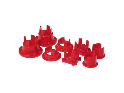 Rear Subframe Insert Bushing Kit; Red (10-12 Camaro)