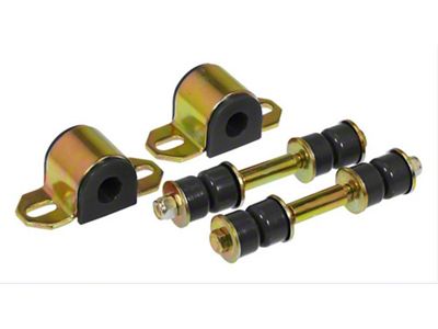 Rear Sway Bar and End Link Bushing Kit; 19mm; Black (93-02 Camaro)