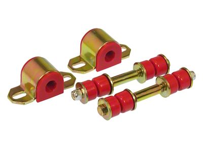 Rear Sway Bar and End Link Bushing Kit; 19mm; Red (93-02 Camaro)