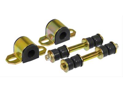 Rear Sway Bar and End Link Bushing Kit; 21mm; Black (93-02 Camaro)