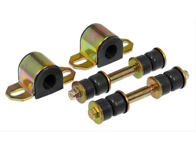 Rear Sway Bar and End Link Bushing Kit; 23mm; Black (93-02 Camaro)