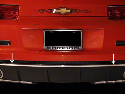 Rear Valance Trim; Molding Chrome Vinyl (10-13 Camaro)