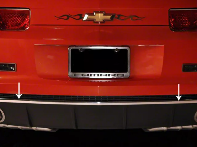 Rear Valance Trim; Molding Chrome Vinyl (10-13 Camaro)