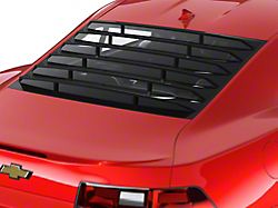 Rear Window Louvers; Gloss Black (10-15 Camaro Coupe)