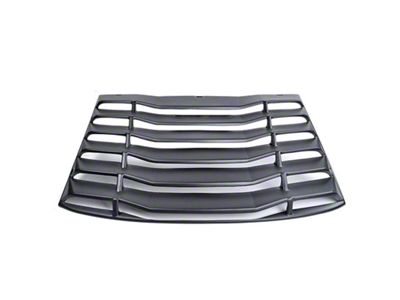 Rear Window Louvers; Matte Black (16-24 Camaro Coupe)