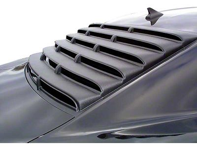 ABS Rear Window Louvers; Textured Black (93-02 Camaro Coupe)