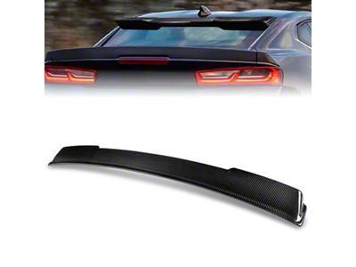 Rear Window Roof Spoiler; Carbon Fiber (16-18 Camaro Coupe)