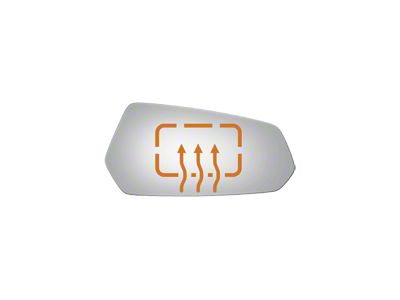 Redi-Cuts Drop Fit Heated Side View Mirror Glass; Passenger Side (10-15 Camaro)
