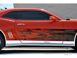 Rocker Panel Deluxe Kit; Polished (10-13 Camaro)