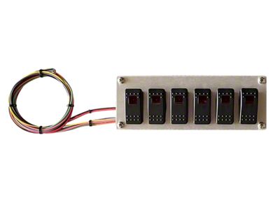 Rocker Switch Panel; 6-Position (Universal; Some Adaptation May Be Required)