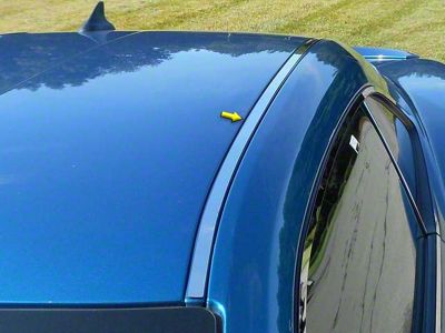 Roof Insert Trim; Stainless Steel (10-15 Camaro)