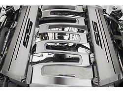 Fuel Rail Covers with Brushed SS Logo Top Plate (16-24 Camaro SS)