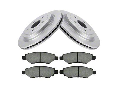 Semi-Metallic Brake Rotor and Pad Kit; Rear (10-15 Camaro LS, LT)