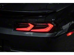 Sequential LED Tail Lights; Black Housing; Clear Lens (14-15 Camaro)