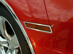 Side Marker Trim; Satin; 4-Piece (10-13 Camaro)