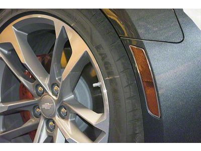 Side Marker Trim; Kit Satin; 4-Piece (16-17 Camaro)