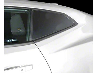 Side Rear Window Blackout Accent Decal; Matte Black (16-18 Camaro)