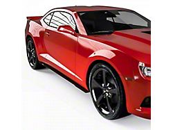 Side Skirt Splitters; Gloss Black Vinyl (10-15 Camaro)