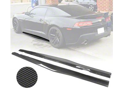 Side Skirts; Carbon Fiber (10-15 Camaro)