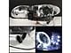 Signature Series LED Halo Projector Headlights; Chrome Housing; Clear Lens (98-02 Camaro)