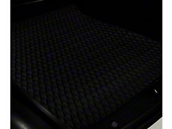 Single Layer Diamond Trunk Mat; Black and Black Stitching (16-24 Camaro)