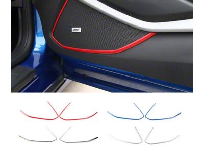 Speaker Door Trim; Red (16-24 Camaro)