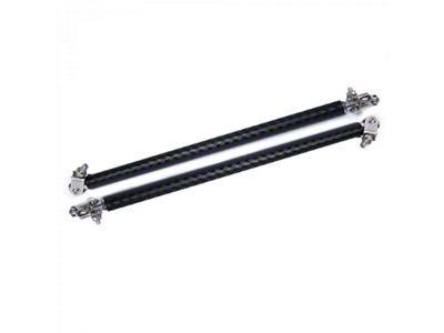 Splitter Support Rods; Dry Carbon Fiber Vinyl (Universal; Some Adaptation May Be Required)
