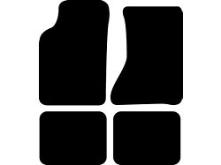 Sport Touring Cutpile Front and Rear Floor Mats; Medium Dark Gray (93-02 Camaro)